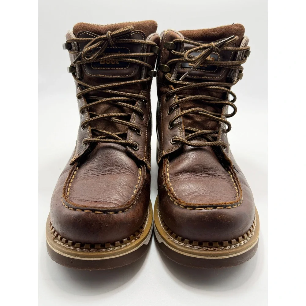 Georgia Boot Mens 6in Waterproof Work Boots Brown Leather EH GB00429 10.5M